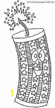 Fourth of July Coloring & Activity Pages Print out this Fourth of July firecracker coloring page