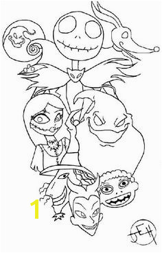 Nightmare Before Christmas coloring Sheets