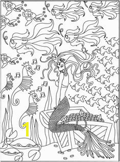 Mermaid coloring page Coloring Pages for Adults