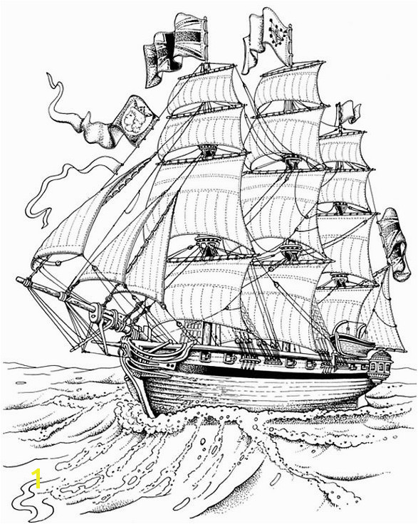 full rigged ship Pyrography Coloring For Adults Free Adult Coloring Pages Coloring Pages