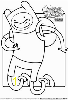 Adventure time Finn the Human coloring page for kids to print Free Printable Coloring Pages