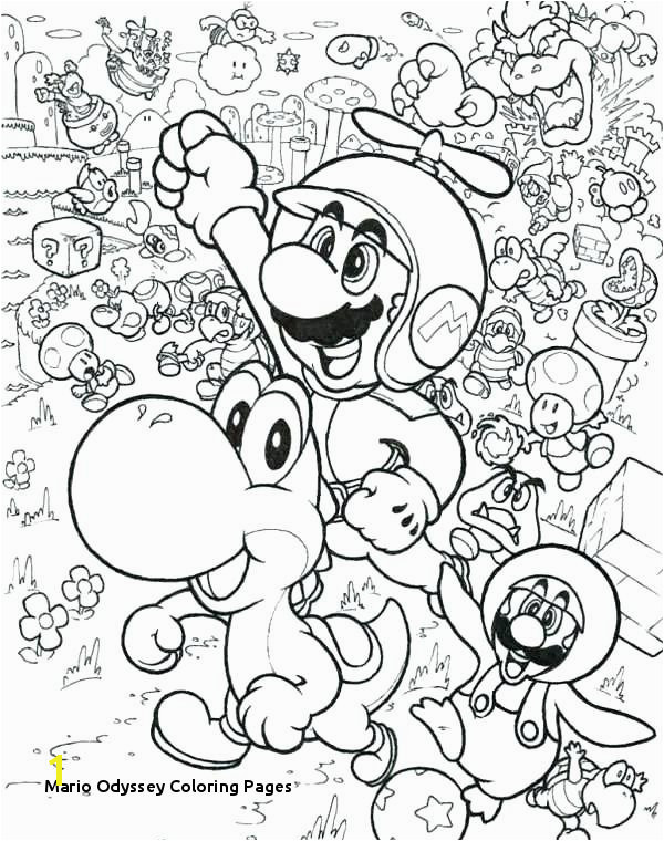 Coloring Pages Mario Odyssey Best Coloring Page 2018