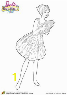 Barbie coloring page