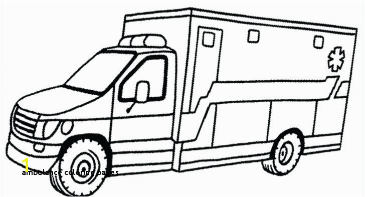 Ambulance coloring page