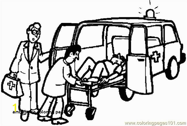 Ambulance Coloring Pages Go Back Gallery for Printable Ambulance Coloring Pages