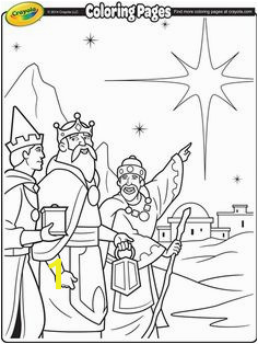 Three Kings Coloring Page