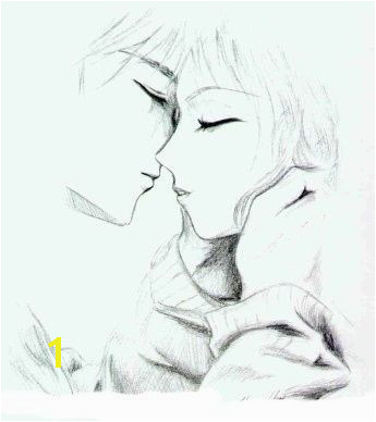 anime kiss wish I could draw this Inspiring things Cool Art