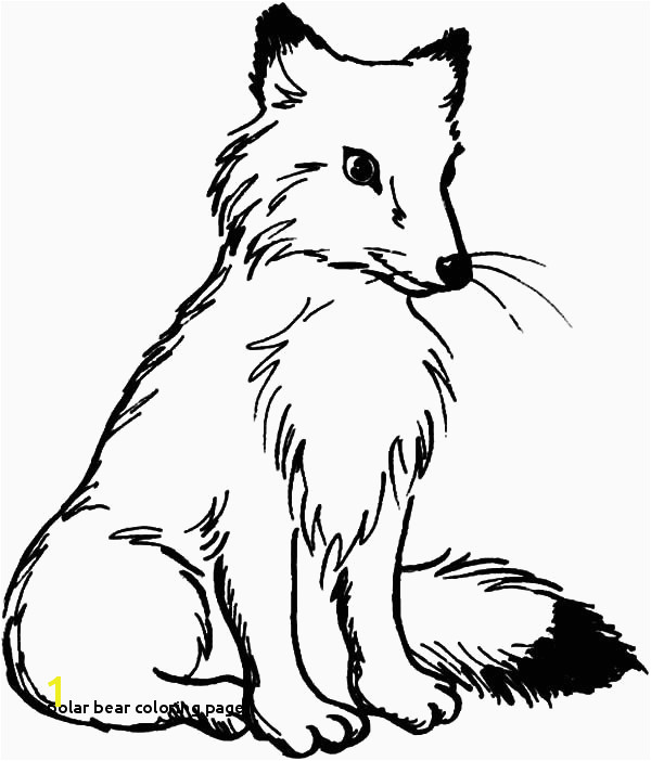 Arctic Fox Coloring Pages Best Polar Bear Coloring Page Coloring Pages Mother Polar Bear Sits