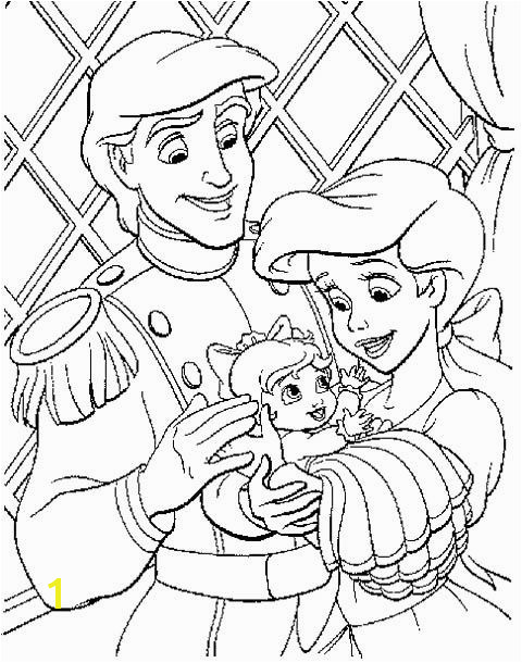 Ariel Coloring Pages Free Small Family Eric and Ariel Coloring Pages