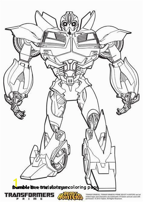 24 Bumblebee Transformer Coloring Page