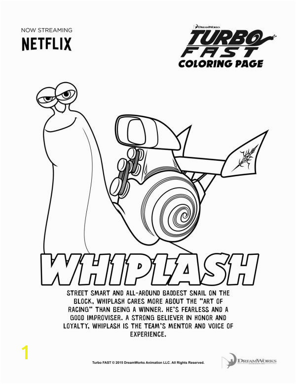 Avalanche Coloring Pages Turbo Fast Whiplash Coloring Page