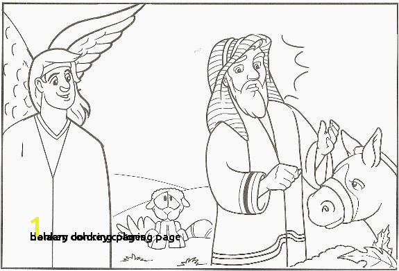 22 Balaam Donkey Coloring Page