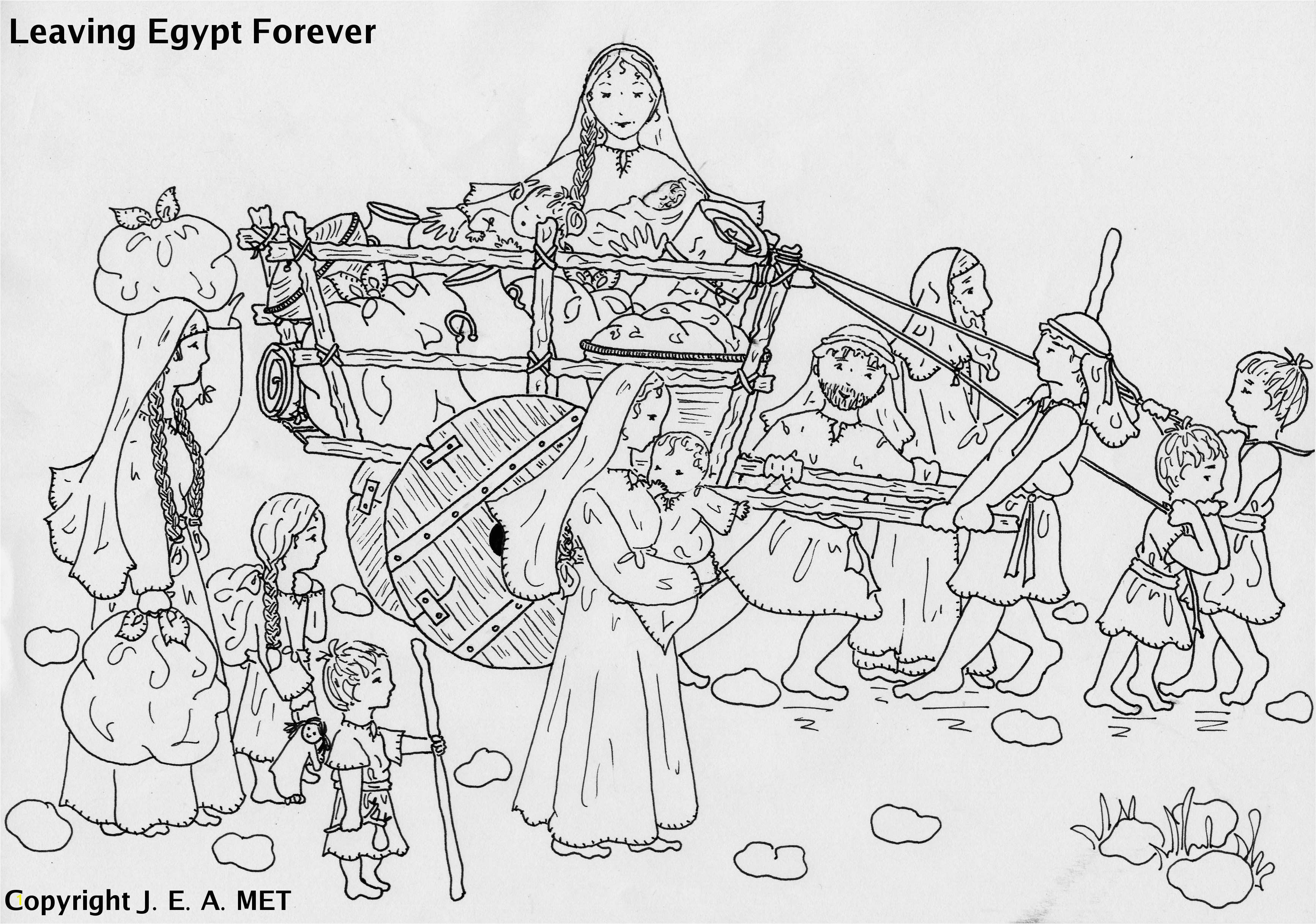 Balaam Donkey Coloring Page the Bible israelites Leaving Egypt Coloring Pages Love