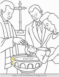 Sacrament of Baptism Coloring Page 7 Sacraments Catholic Sacraments Baptism Craft Boy