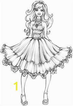Image detail for Barbie A Fashion Fairytale Coloring Page Coloring Pages For Girls
