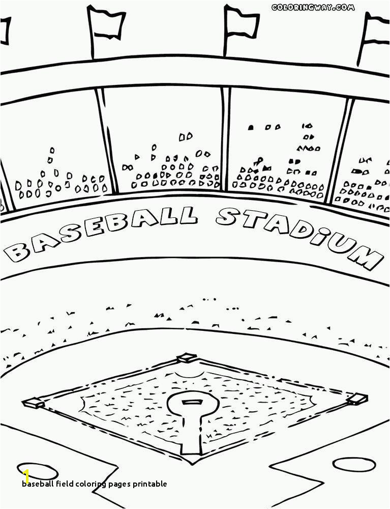 27 Baseball Field Coloring Pages Printable