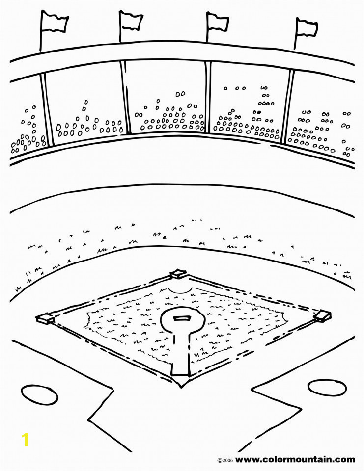 Baseball Field Coloring Pages Best Printable Baseball Diamond Coloring Page for Kids for Adults In