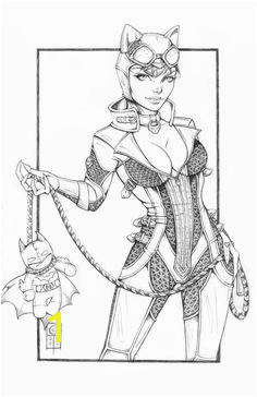 Arkham Catwoman Pencils