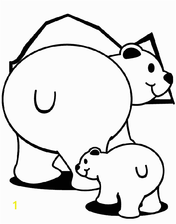 Polar Bears coloring page