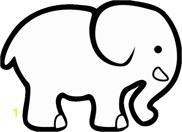 Print and cut out images from coloring pages to create your own custom art This elephant can easily be cut out and and placed on colored paper or fabric or