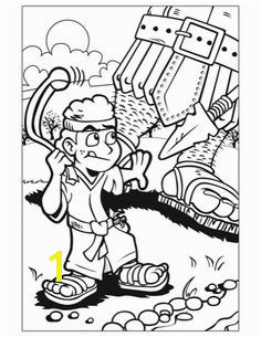 Coloring Page David & Goliath