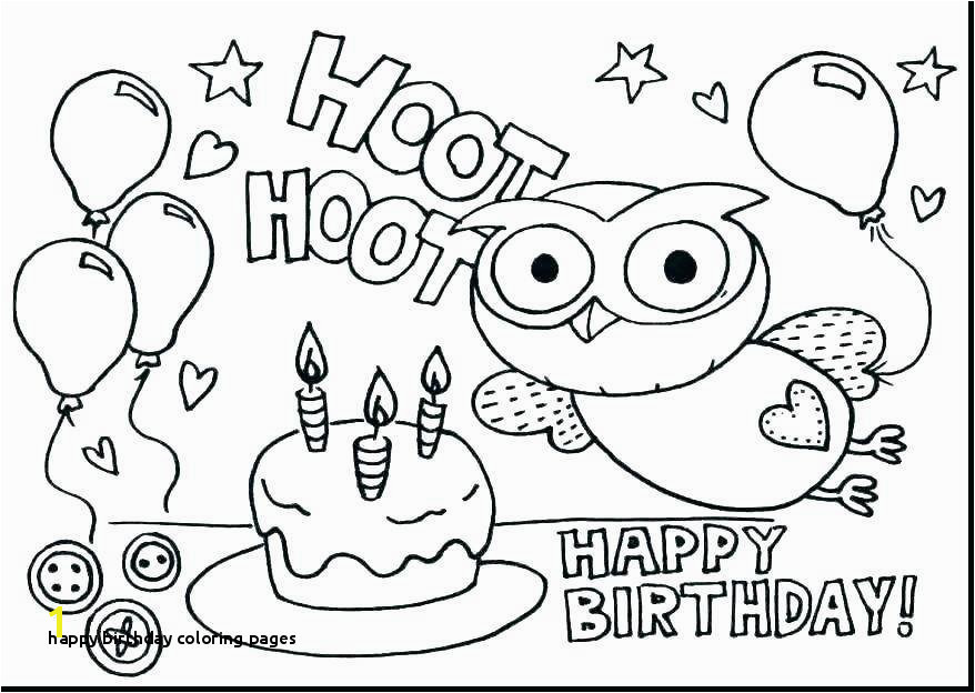 Free Printable Happy Birthday Coloring Pages Throughout Printable