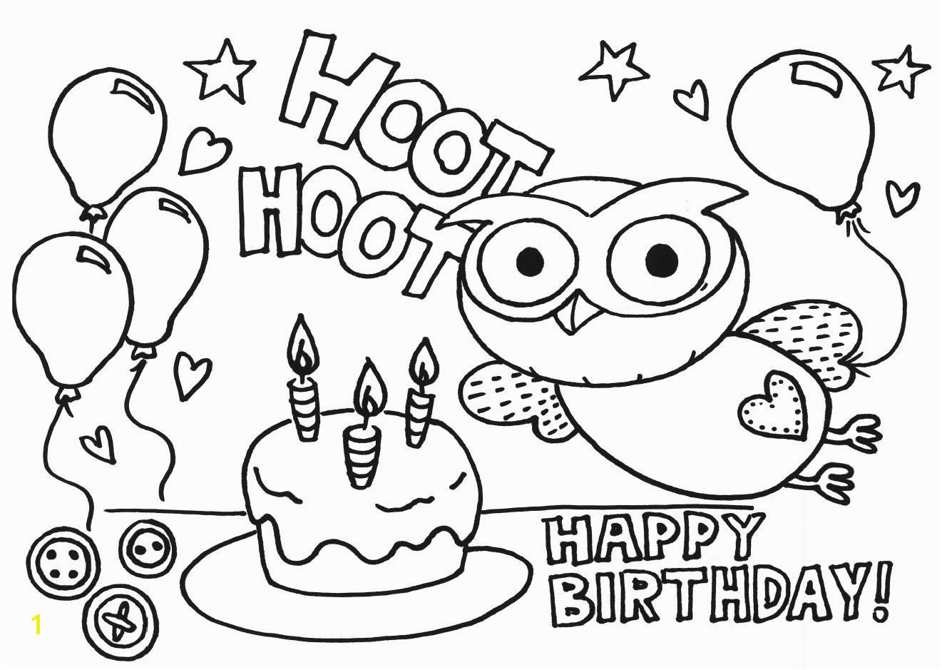 Milk Eyes "Giggle And Hoot" Free Download Colouring Pages Birthday Party Activities For Young Kids