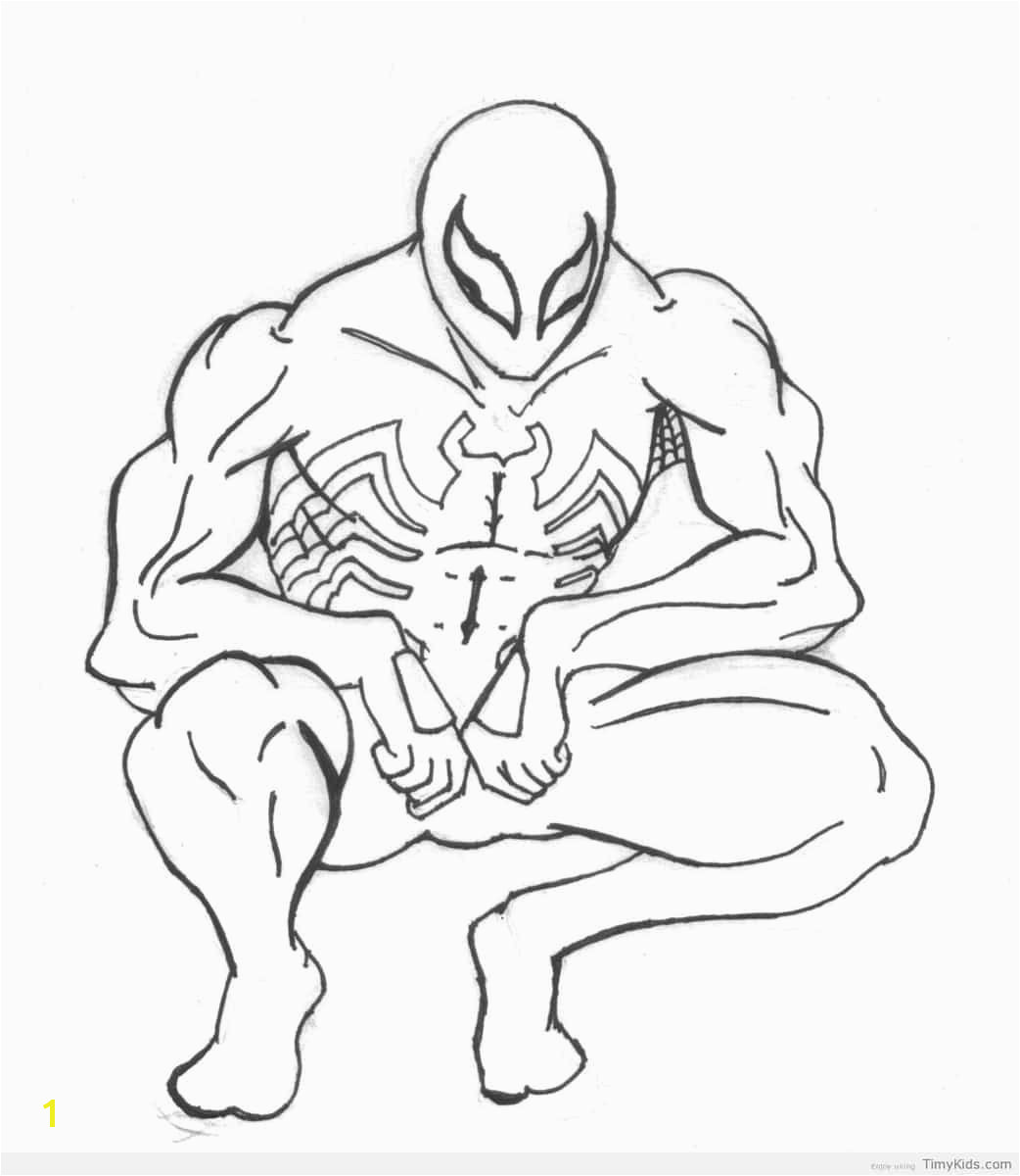 Black Suit Spiderman Coloring Pages Black Spiderman Coloring Pages