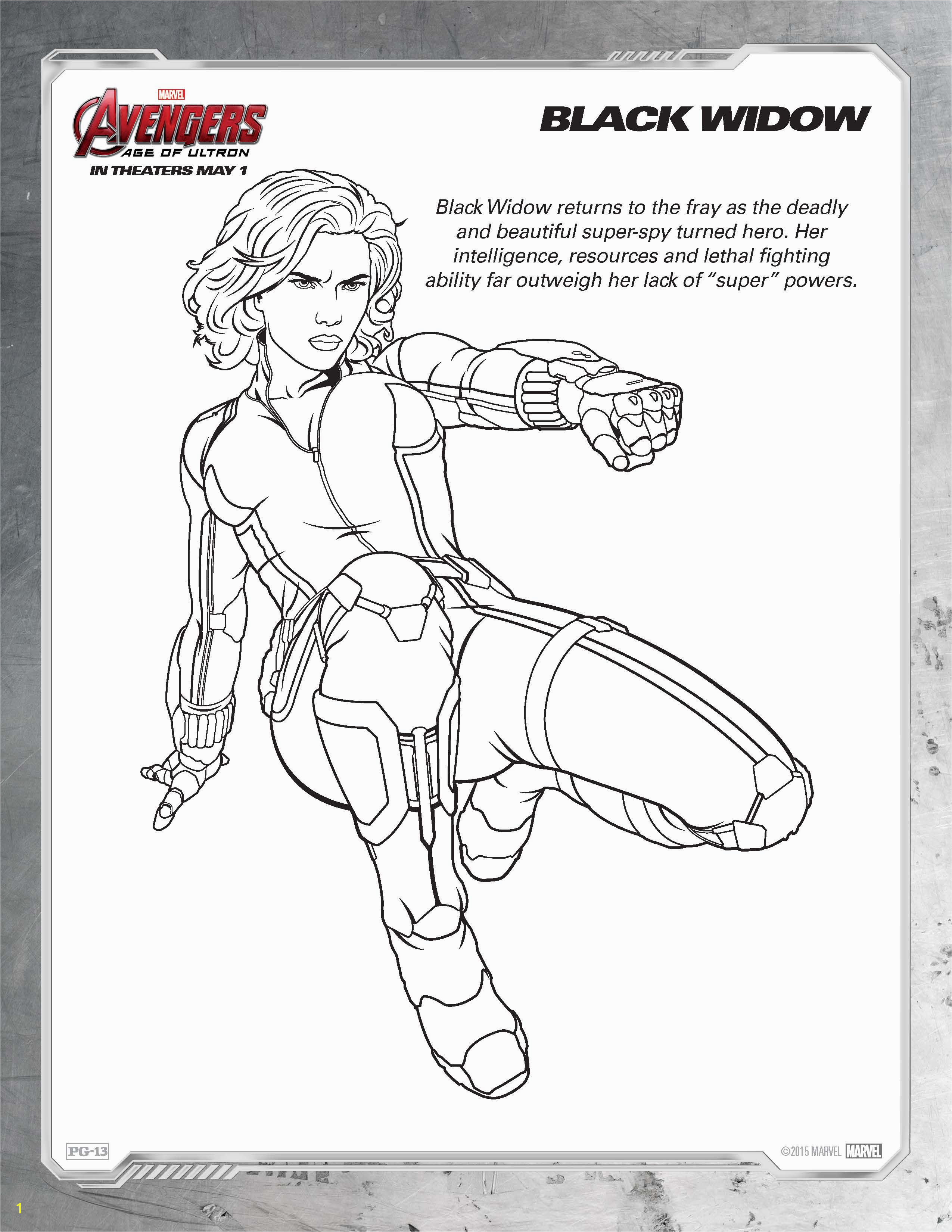 Free Printable Marvel s Avengers Age of Ultron Coloring Sheets Avengers AgeofUltron