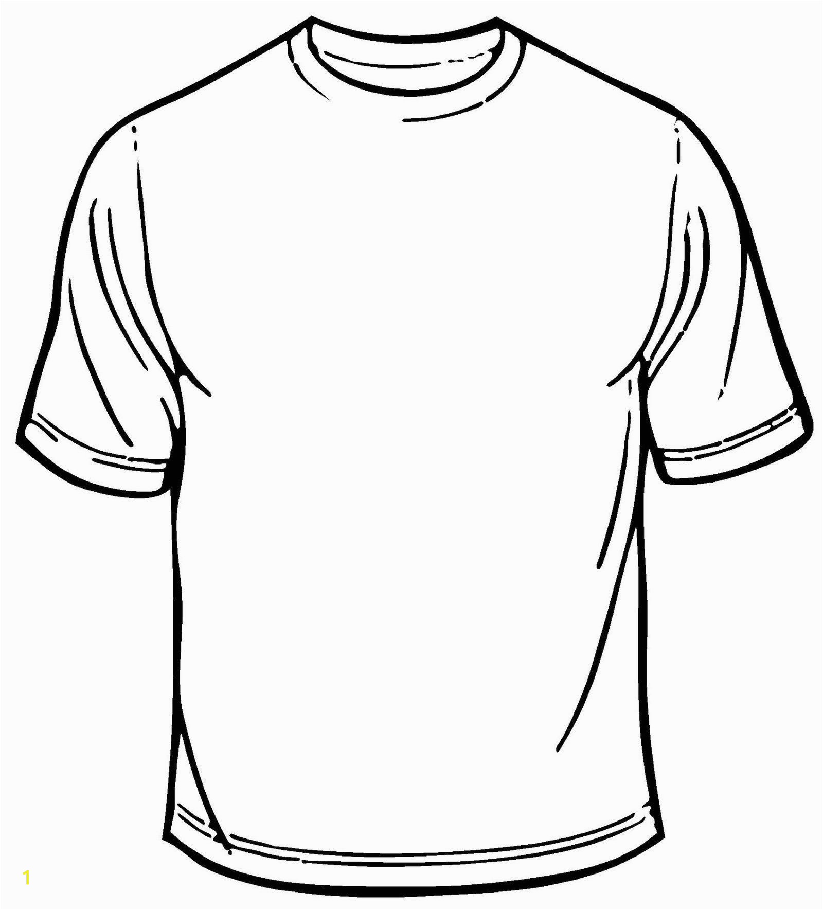 blank t shirt coloring sheet printable