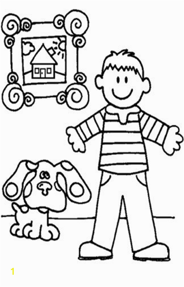 Blues Clues Coloring Pages Free Printable Blues Clues Coloring Pages for Kids