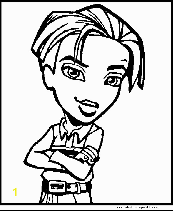 bratz coloring page