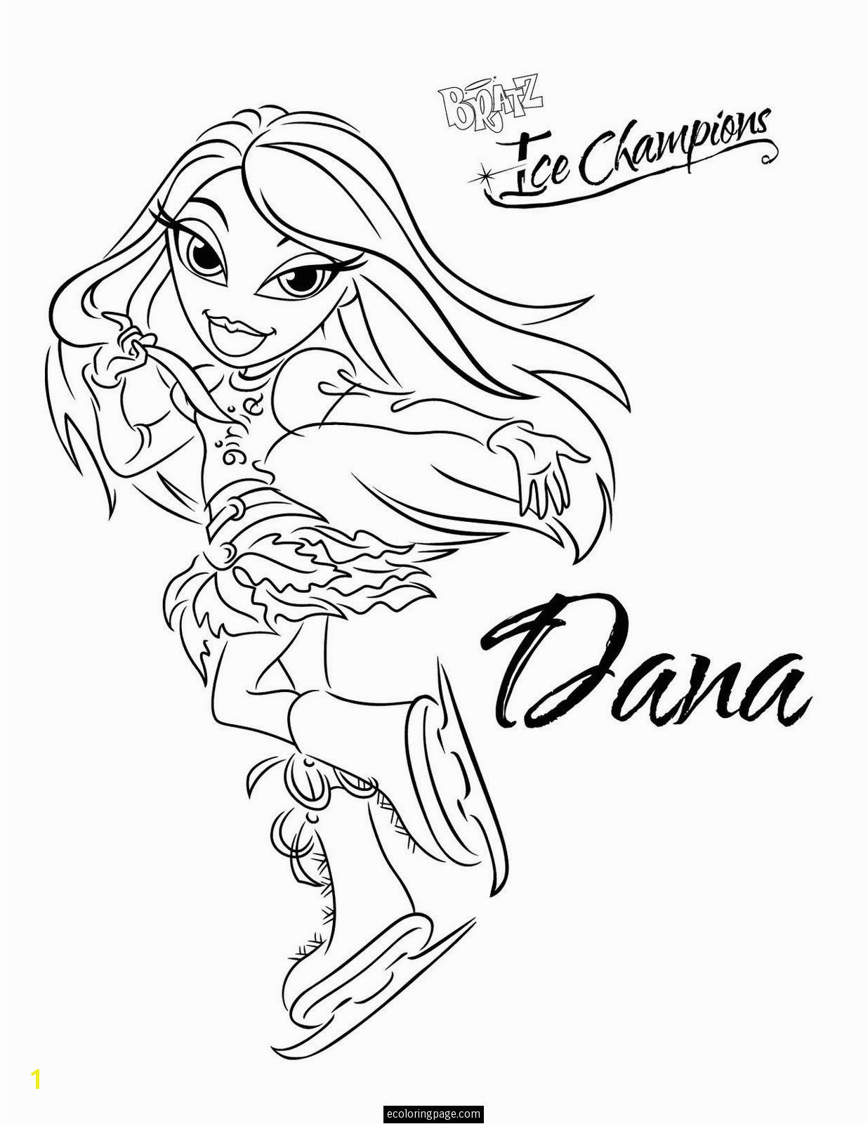 Bratz Ice Skating Coloring Pages Bratz Ice Skating Coloring Pages Coloring Pages Coloring Pages