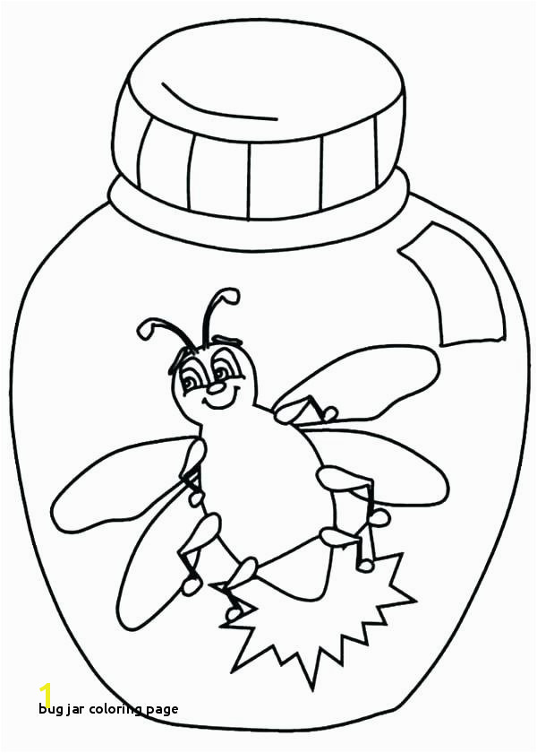 Bug Jar Coloring Page Bug Jar Coloring Page – Bixoufo