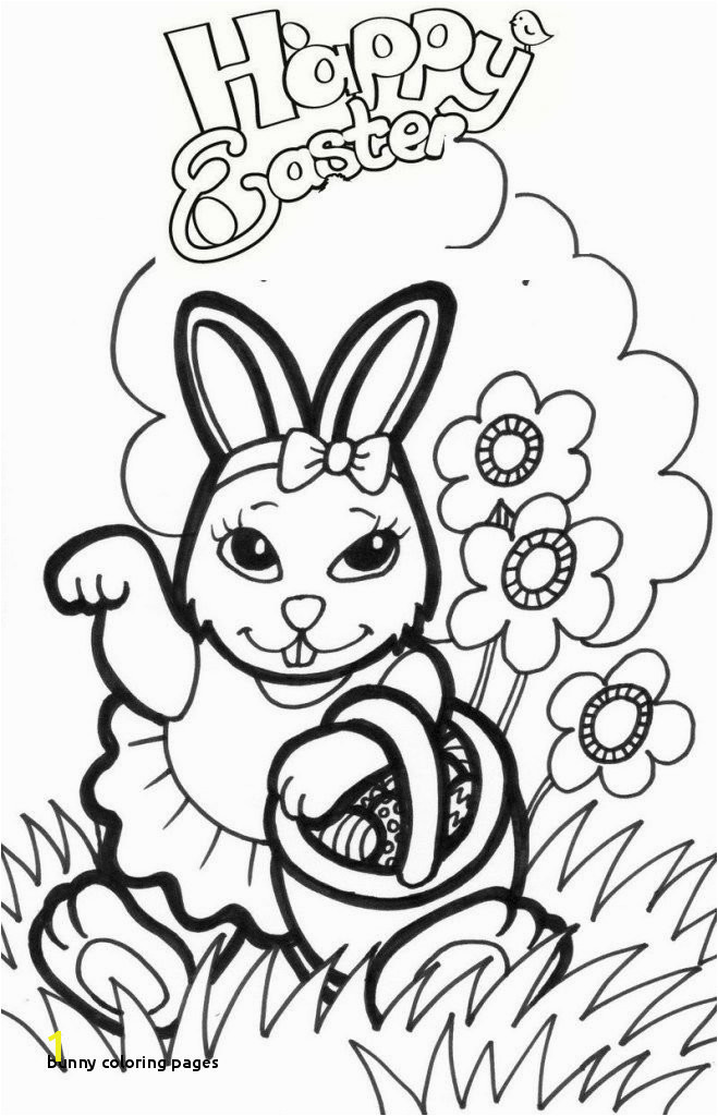 Bunny Coloring Pages Pretty Girl Easter Bunny Coloring Sheets