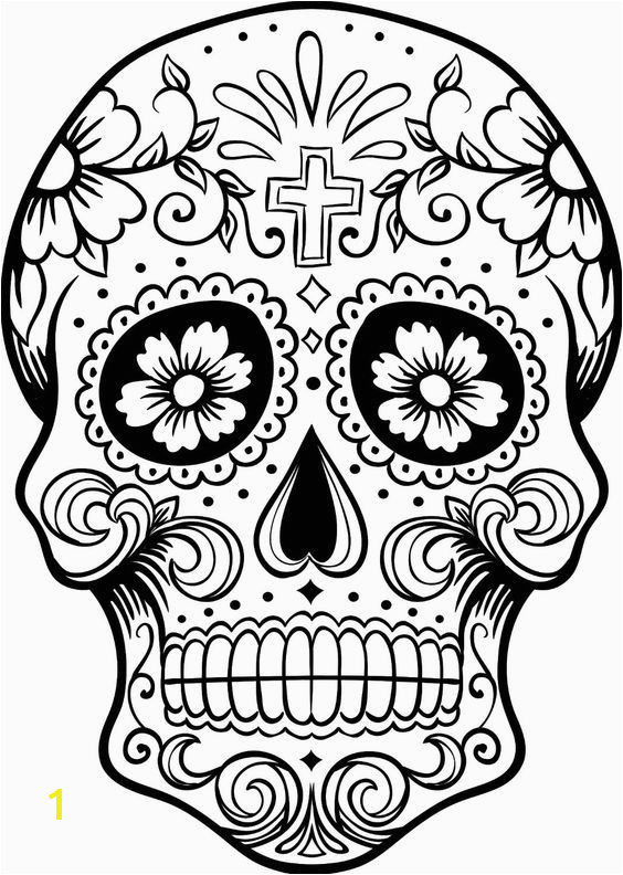 C³digo C 028 Printable Coloring Pages Sugar Skulls Sugar Skull Pumpkin Stencil