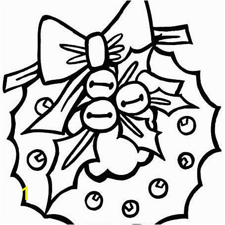 Printable Christmas Coloring Pages at Preschool Coloring Book A Christmas wreath