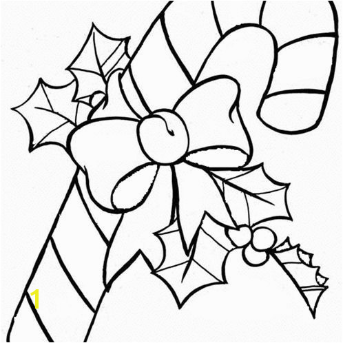 DLTK s Christmas Coloring Pages A candy cane