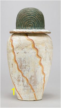 Canopic jar of Teti Period New Kingdom Dynasty Dynasty 18 Date ca