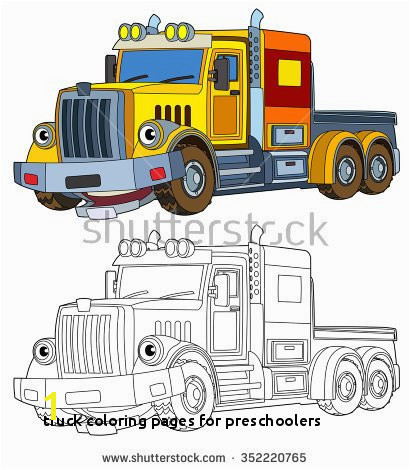 Cartoon Fire Truck Coloring Page Truck Coloring Pages for Preschoolers Coloring Fire Truck Coloring