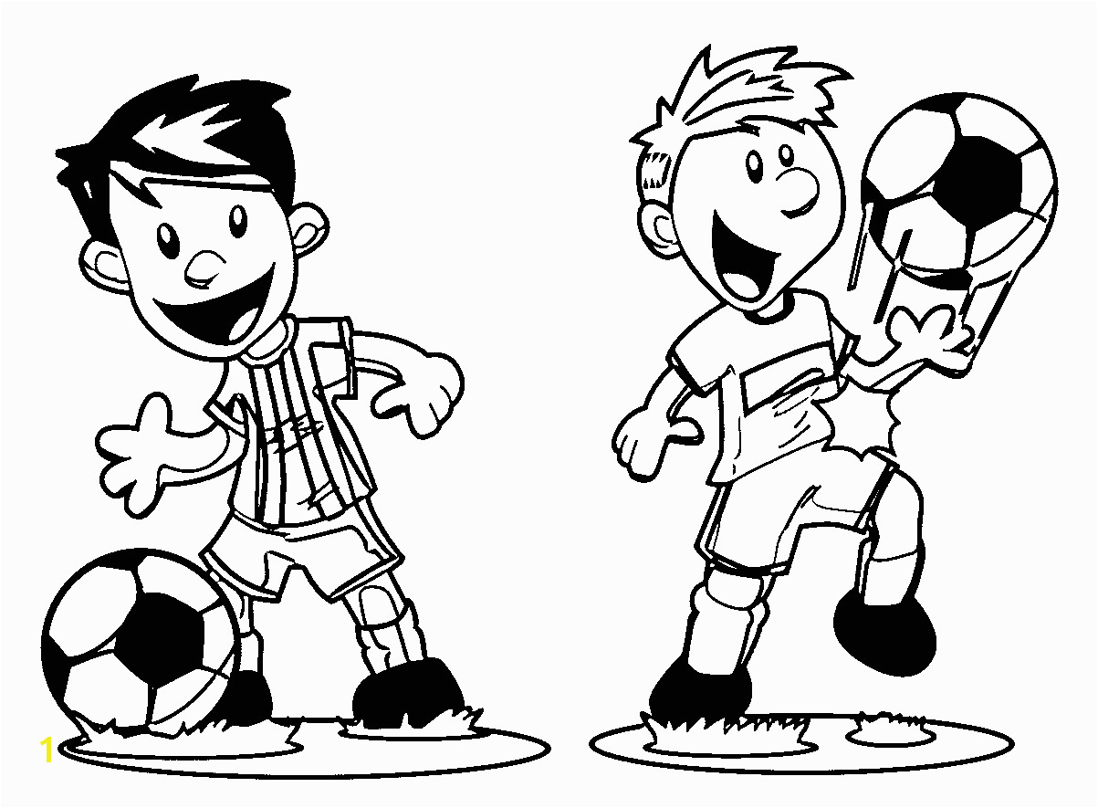 Playing Football Coloring Pages