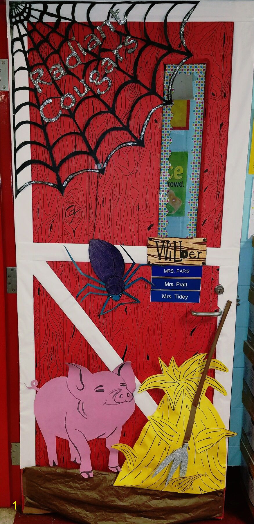 Charlotte S Web Coloring Pages Reading Month Charlotte S Web Door Decorating