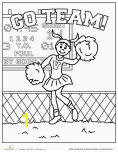 Cheerleading Coloring Pages