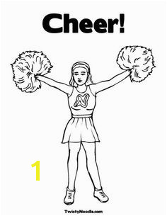 Cheer Coloring Page