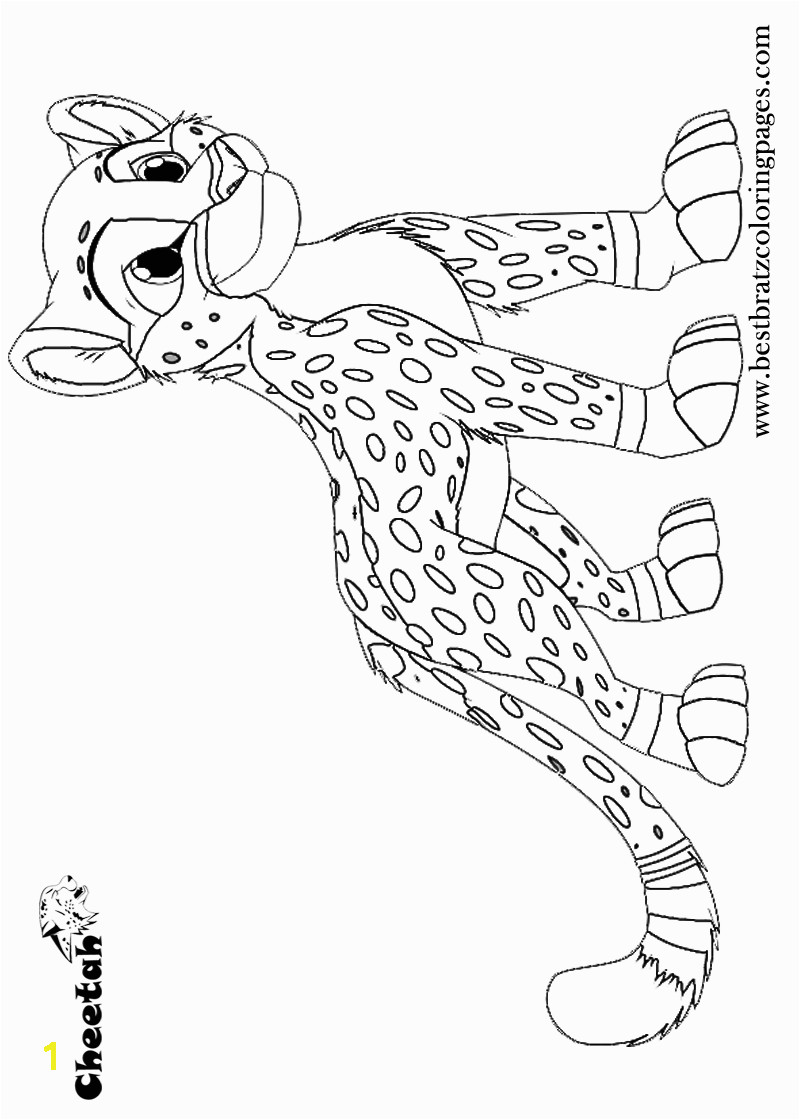 Printable Cheetah Coloring Pages For Kids