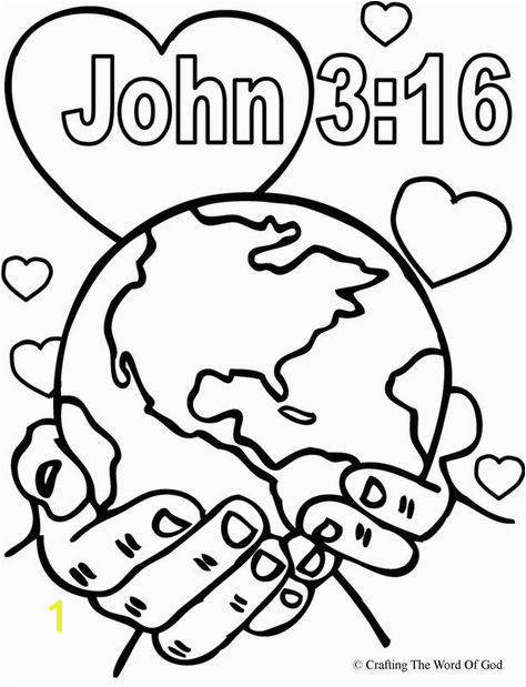 God So Loved The World Coloring Page Coloring pages are a great way to end a Sunday School lesson They can serve as a great take home activity