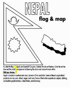 Nepal coloring page