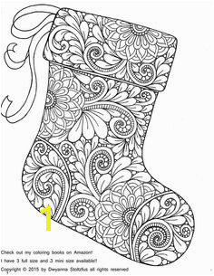 Beautiful stocking to print and color