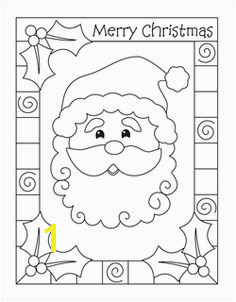 Christmas coloring cards for kids printable free coloring cards Santa Chri