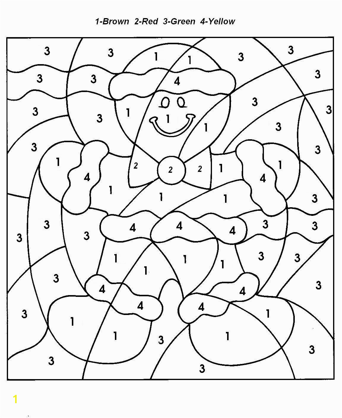 Color by Numbers Page Print your free Color by Numbers page at AllKidsNetwork